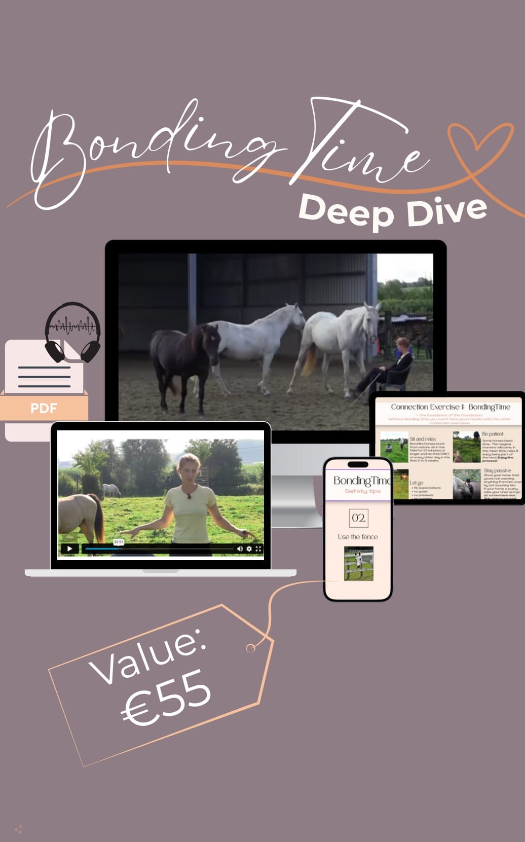 Screenshot of the Bonding Time Deep Dive online learning environment